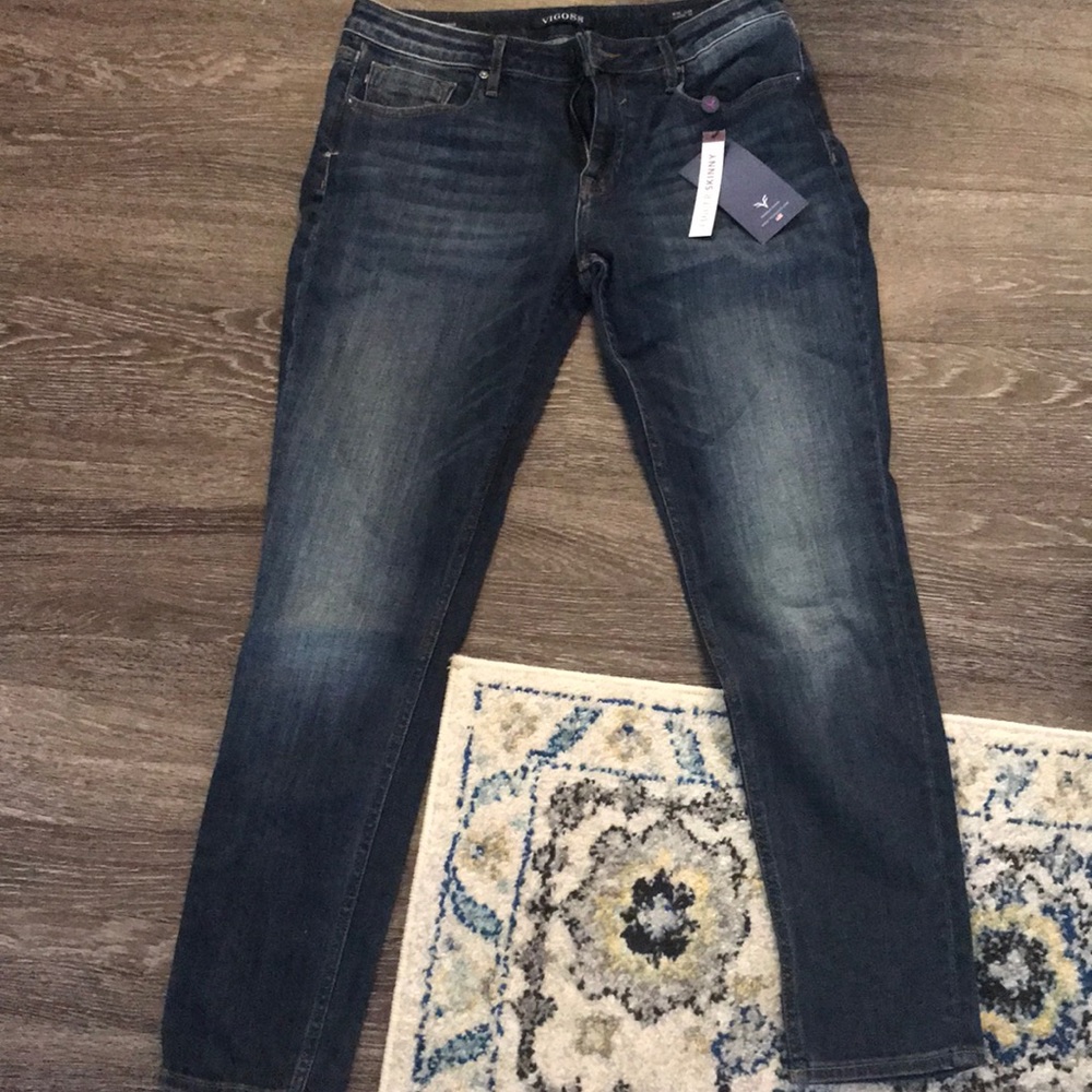 Vigors medium wash skinny jeans.